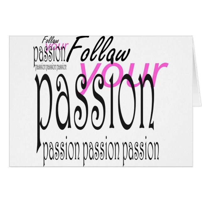 Follow your passion (Front Horizontal)