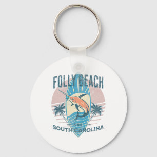 Folly Beach _2 Key Ring