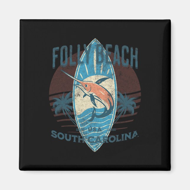 Folly Beach _2  Magnet (Front)