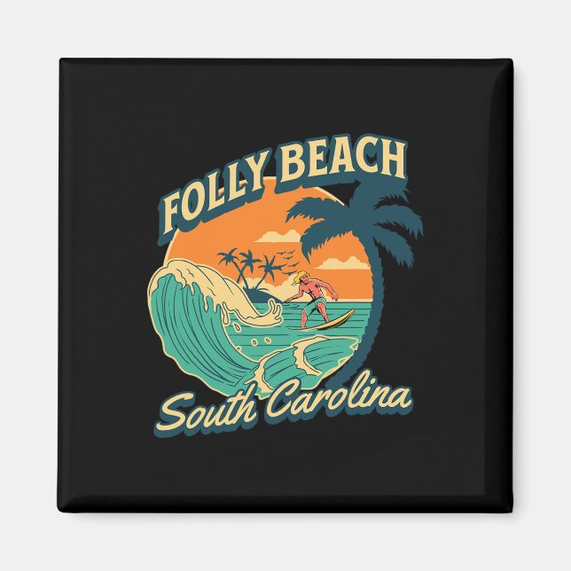 Folly Beach _5  Magnet (Front)