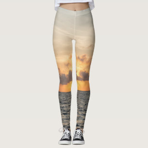 Folly Beach Morning Leggings