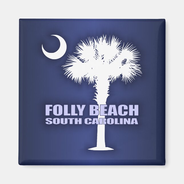 Folly Beach (P&C) Magnet (Front)