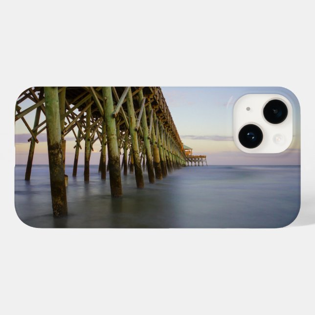 Folly Beach Pier Beauty iPhone Case (Back (Horizontal))