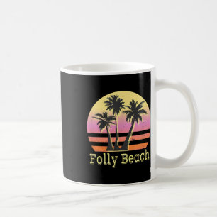 Folly Beach Retro Beach Family Vacation Coffee Mug