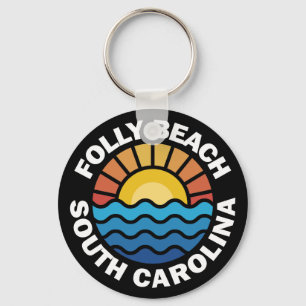 Folly Beach, South Carolina Key Ring