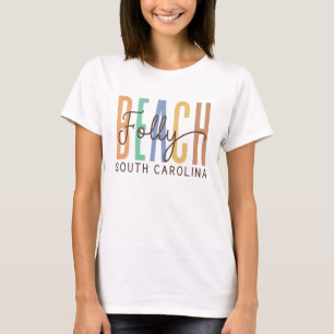Folly Beach South Carolina (Sands) T-Shirt
