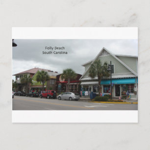 Folly Beach Strip Postcard