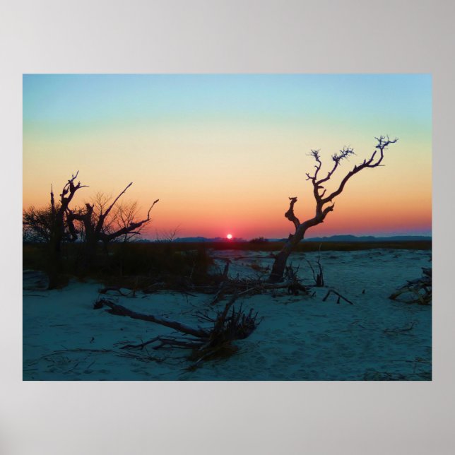 Folly Beach Sunset Poster (Front)