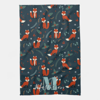 Folly Fox Cuties Personalized Tea Towel