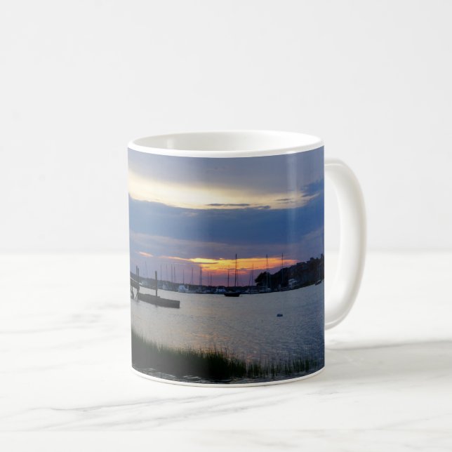 Folly Harbour Sunset Coffee Mug (Front Right)