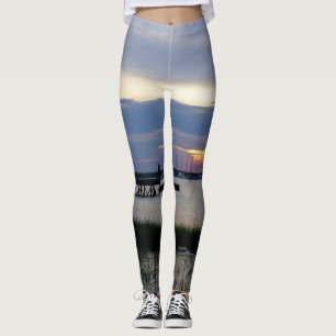 Folly Harbour Sunset Leggings