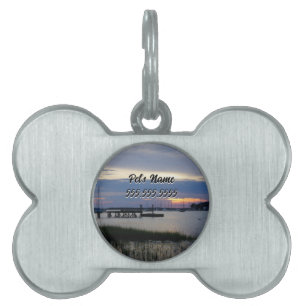 Folly Harbour Sunset Pet ID Tag