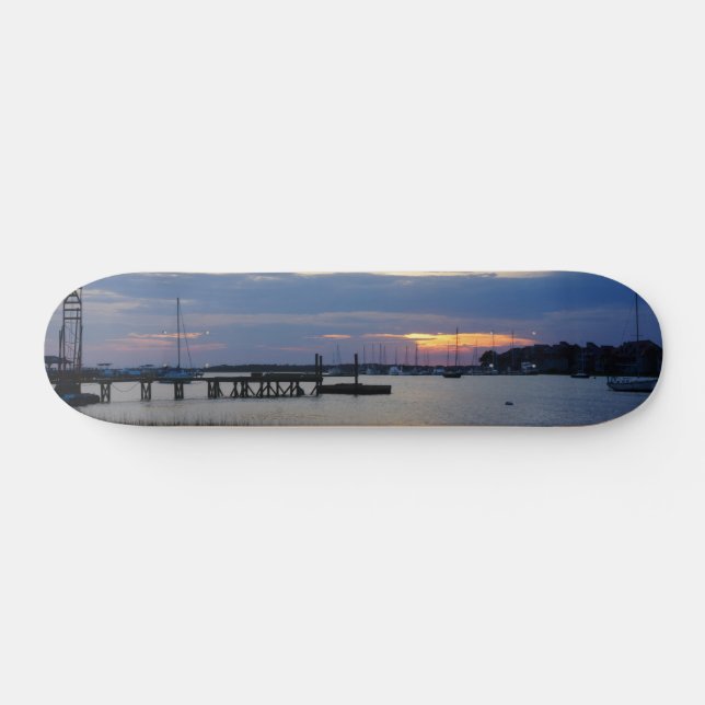 Folly Harbour Sunset Skateboard (Horz)