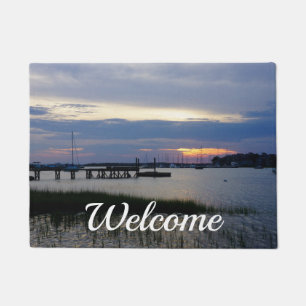 Folly Harbour Sunset Welcome Doormat