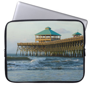 Folly Pier Morning Laptop Sleeve