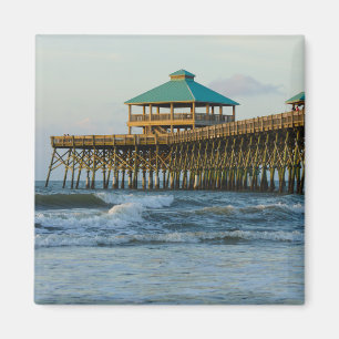 Folly Pier Morning Magnet