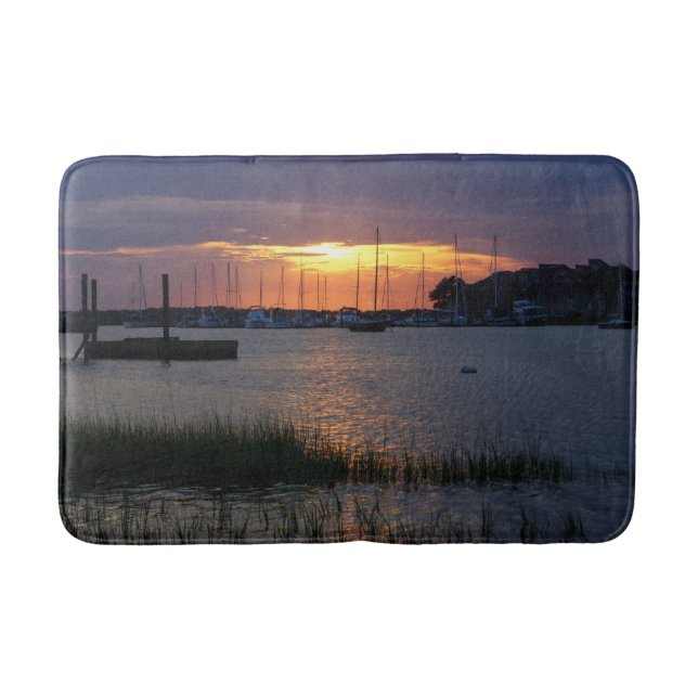 Folly River Sunset Bath Mat (Front)