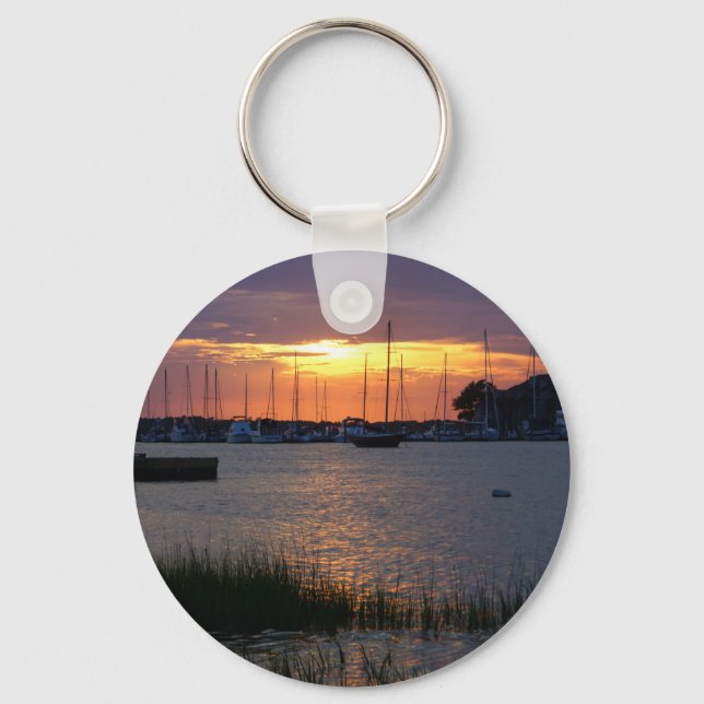 Folly River Sunset Key Ring (Front)