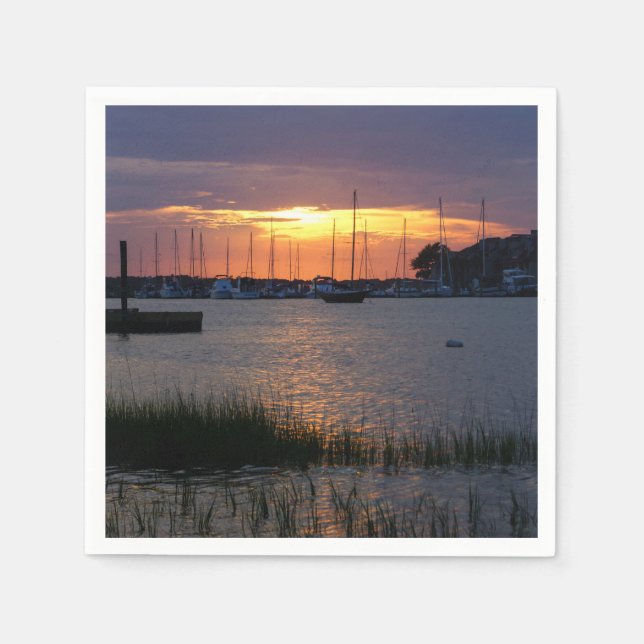 Folly River Sunset Napkin (Front)
