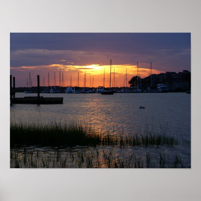 Folly River Sunset Poster (Front)