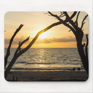 Folly Sunrise Tree Silhouette Mouse Pad