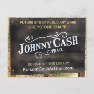 Folsom Icon: Sign on the Johnny Cash Trail Postcard
