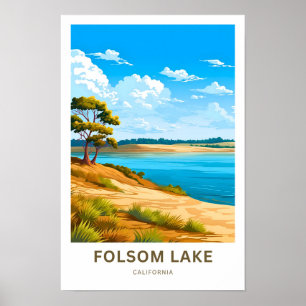 Folsom Lake California Travel Print