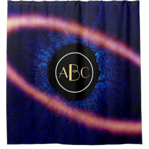 Fomalhaut Star System Debris Disc with Monogram Shower Curtain
