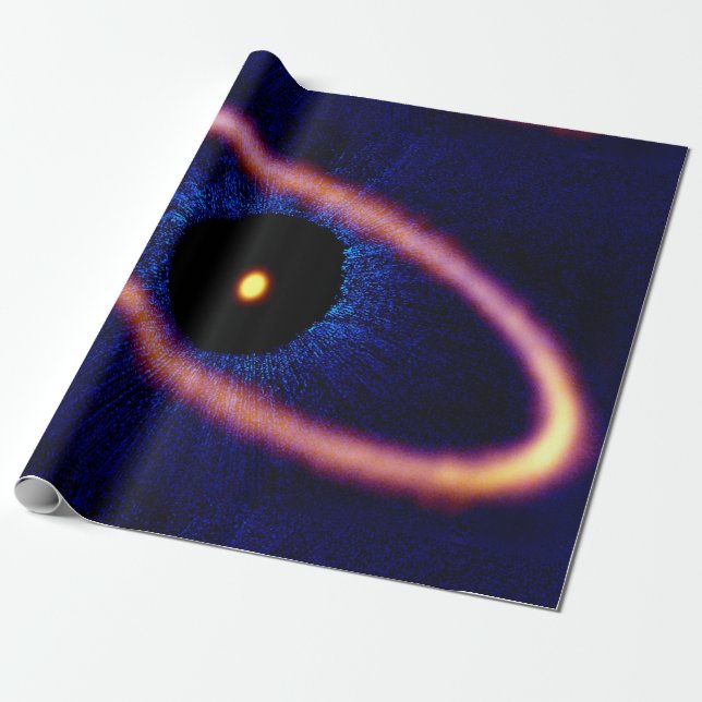Fomalhaut Star System Debris Disc Wrapping Paper (Unrolled)