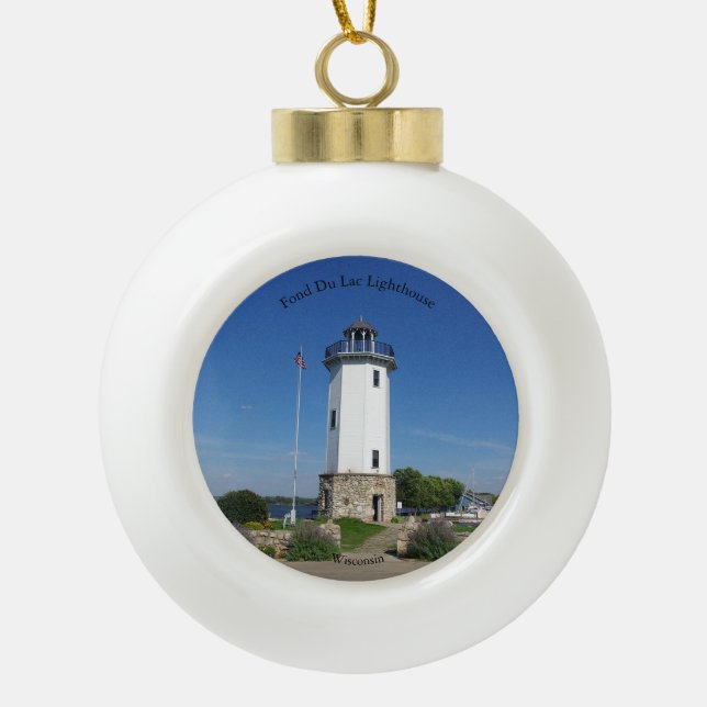 Fond Du Lac Lighthouse ornament (Front)
