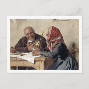 Fond Memories (oil on canvas) Postcard