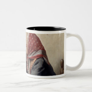 Fond Memories (oil on canvas) Two-Tone Coffee Mug