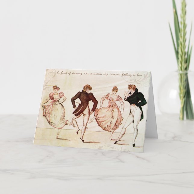 Fond of Dancing Card (Front)