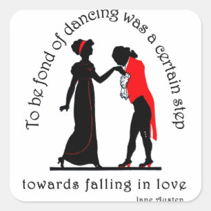 Fond of Dancing Square Sticker