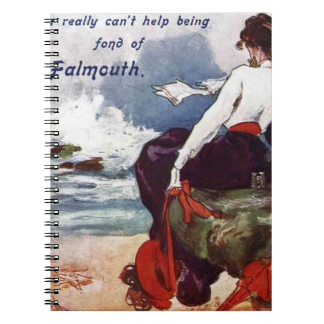 Fond of Falmouth vintage note pad Notebook (Front)