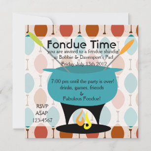 Fondue Time! Invitation