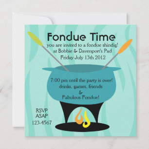 Fondue Time! Invitation