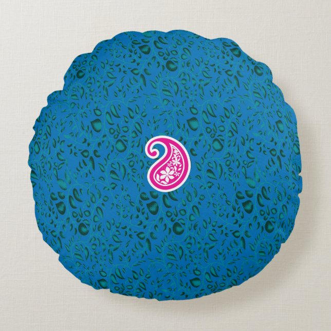 font, art, magenta, symbol, circle, pattern, logo, round cushion (Front)