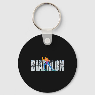 Font Biathlon Winter Sports  Key Ring