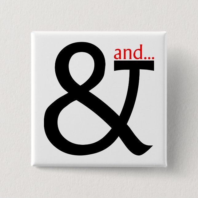 Font Cookery 15 Cm Square Badge (Front)