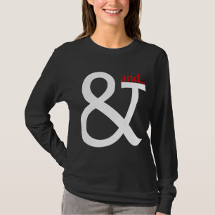 Font Cookery - white and Red on Dark T-Shirt