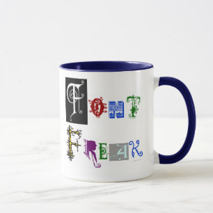 Font Freak Typography Designer Saying Mug