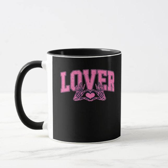 Font With Skeleton Hands Classic Mug (Left)