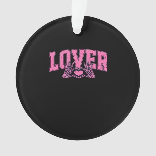 Font With Skeleton Hands Classic Ornament (Front)