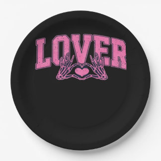 Font With Skeleton Hands Classic Paper Plate