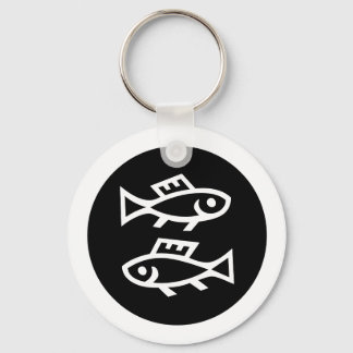 Font Zodiac: PISCES + your Colours & Ideas Key Ring