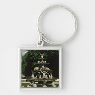 Fontaine de la Pyramide Key Ring