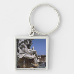 Fontana dei Quattro Fiumi, Piazza Navona, Rome, Key Ring