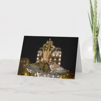 Fontana del Tritone , Rome, Italy - Card