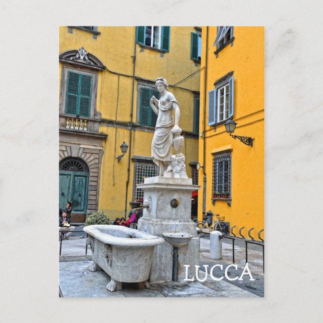 Fontana della Pupporona, Lucca, Italy Postcard (Front)
